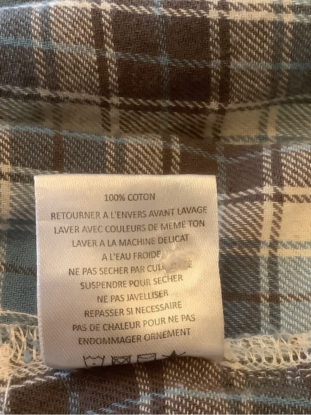 MM Vintage Plaid Embroidered Shirt Boho Festival Floral Back Top L - Picture 7 of 11